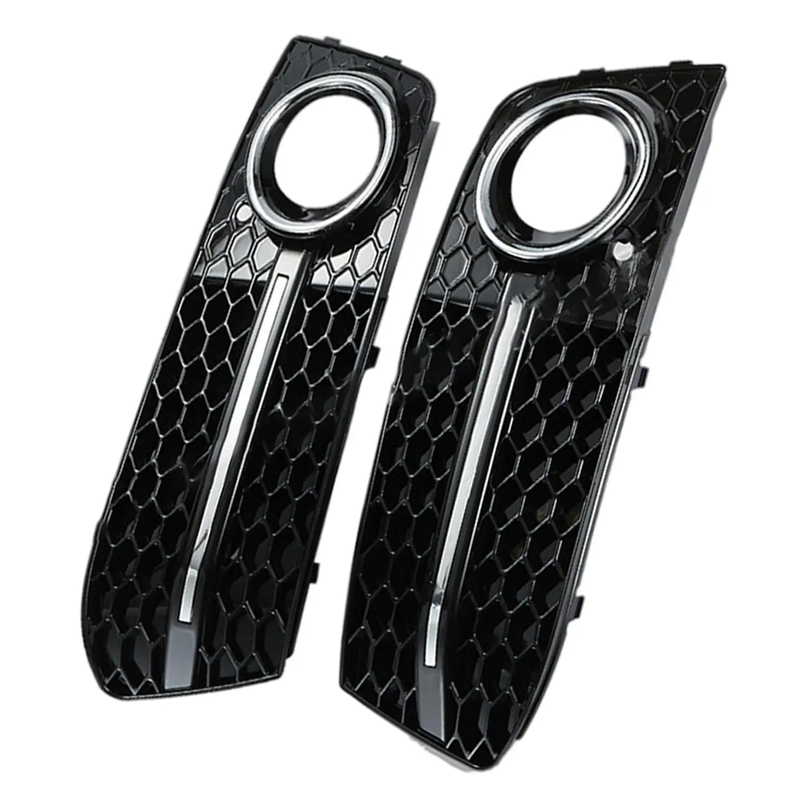 2 шт., передняя противотуманная решетка для Audi A4 B8 08-2012 A4L RS4 S4 
2 шт., передняя противотуманная решетка для Audi A4 B8 08-2012 A4L RS4 S4