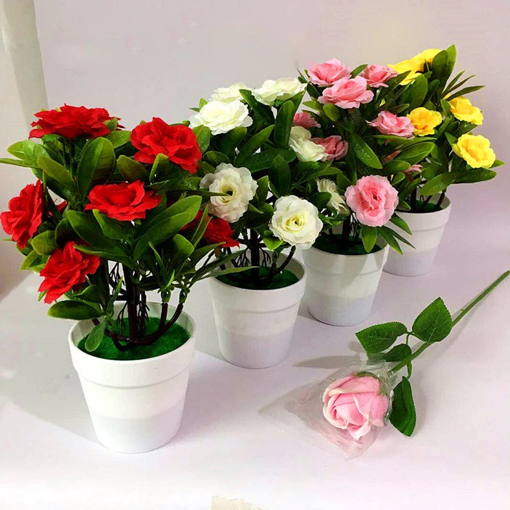 1x Artificial Flower Plant Rose Potted Bonsai Office Garden Balcony Desktop Ornament Decor Simulation Flowers Bonsai Home Decor
1x Artificial Flower Plant Rose Potted Bonsai Office Garden Balcony Desktop Ornament Decor Simulation Flowers Bonsai Home Decor