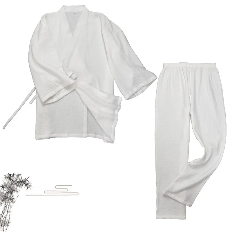 Set Woman White Nightgown Kimono Men's Wear Pajamas Ancient & Sleep Couple Yukata & Leisure Lounge Style Pants Bathrobe Japanese
Set Woman White Nightgown Kimono Men's Wear Pajamas Ancient & Sleep Couple Yukata & Leisure Lounge Style Pants Bathrobe Japanese