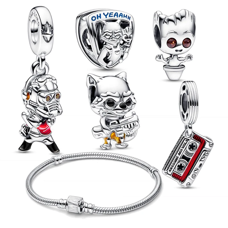 Disney Marvel Guardians of the Galaxy Full Collection Set Fit Original Pan Charms Bracelets & Bangle Pendant Jewelry Berloque
Disney Marvel Guardians of the Galaxy Full Collection Set Fit Original Pan Charms Bracelets & Bangle Pendant Jewelry Berloque