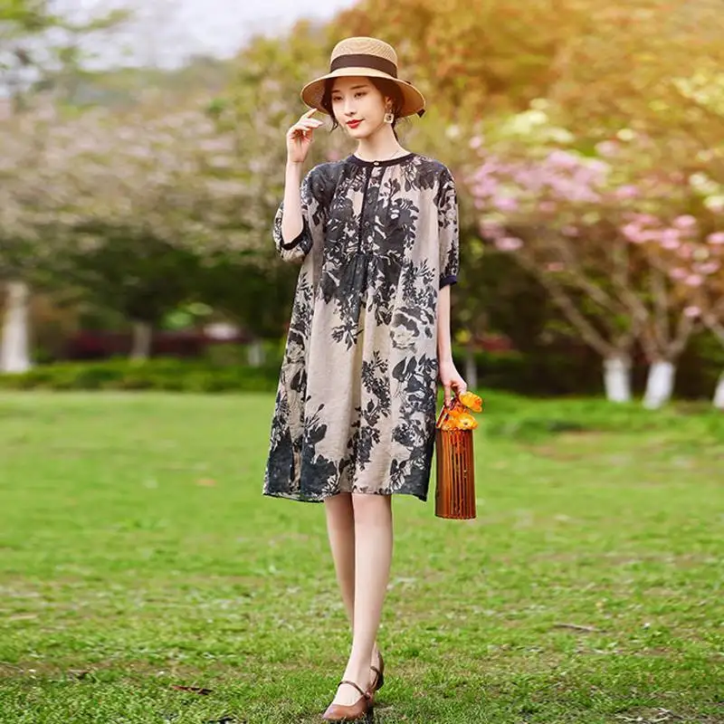 Летнее платье для девочек из хлопка и льна, свободное тонкое темпераментное длинное платье большого размера для девушек
Летнее платье для девочек из хлопка и льна, свободное тонкое темпераментное длинное платье большого размера для девушек