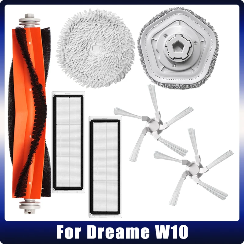 Accessories For Dreame Bot W10 Self-Cleaning Robot Vacuum Cleaner Replacement Main Side Brush HEPA Filter Mop Cloth Spare Parts
Accessories For Dreame Bot W10 Self-Cleaning Robot Vacuum Cleaner Replacement Main Side Brush HEPA Filter Mop Cloth Spare Parts
