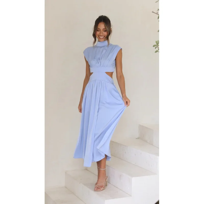 2023 Fashion Summer Sleeveless Midi Dresses Sexy Evening Party Bodycon Stand Collar Open Waist Long Dress Robe D'Été Vestidos.
2023 Fashion Summer Sleeveless Midi Dresses Sexy Evening Party Bodycon Stand Collar Open Waist Long Dress Robe D'Été Vestidos.