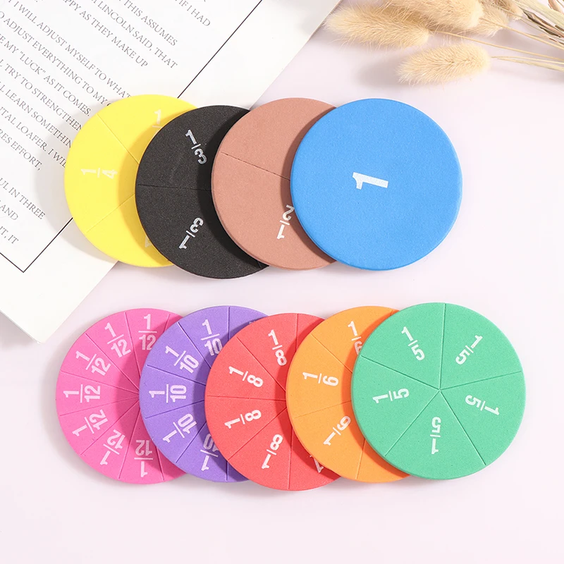 Circular Numbered Fractions Mathematics Teaching Tool EVA Round Shape Fractions Instrument Montessori Educational Math Toys
Circular Numbered Fractions Mathematics Teaching Tool EVA Round Shape Fractions Instrument Montessori Educational Math Toys