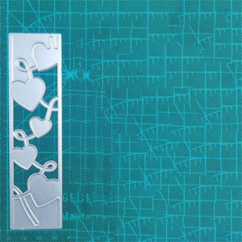 

Love Heart Openwork Rectangle Background Metal Cutting Dies for DIY Scrapbooking Album Paper Cards Crafts Embossing Die Cuts