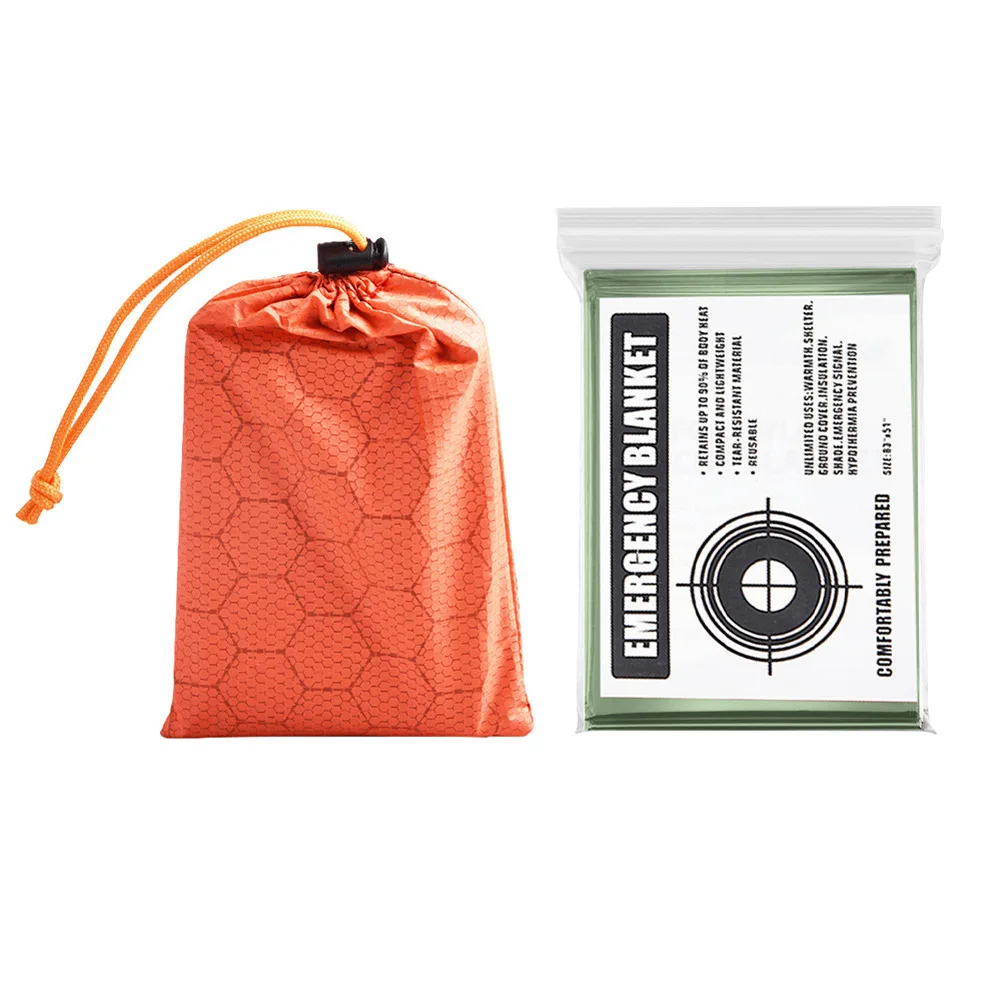 Portable Outdoor Emergency Blanket Disposable Survival PE Aluminum Film First Aid Blanket Windproof Blanket With Storage Bag
Portable Outdoor Emergency Blanket Disposable Survival PE Aluminum Film First Aid Blanket Windproof Blanket With Storage Bag