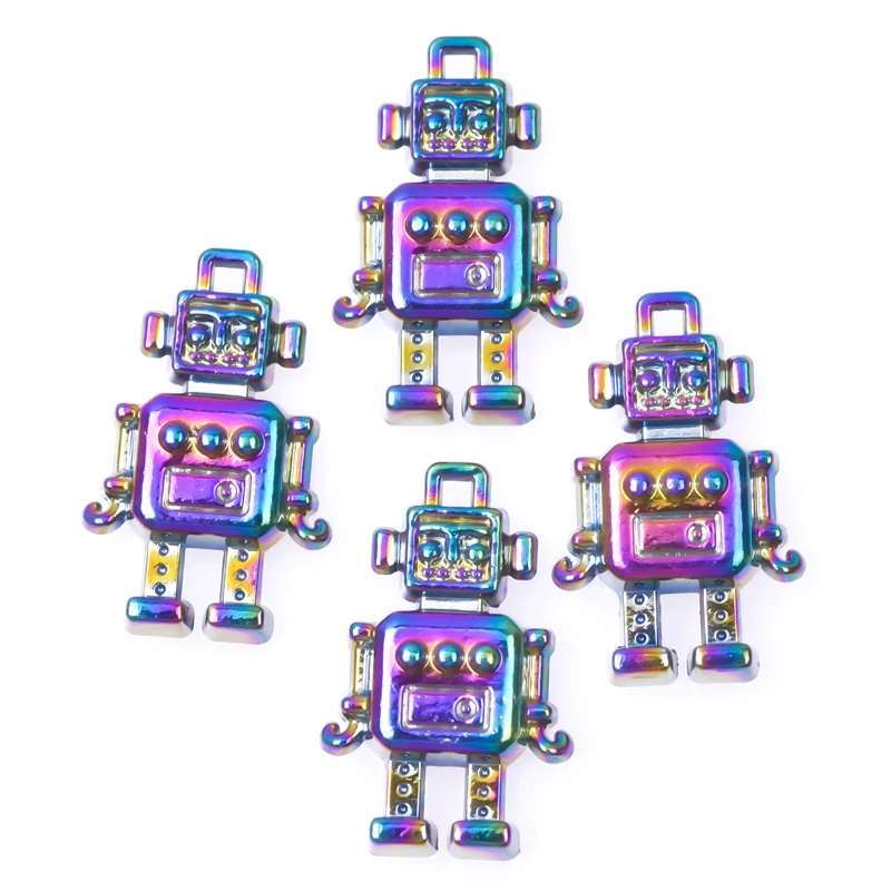 10pcs/Lot Alloy Rainbow Color Robots Mechanical Artificial Intelligence Pendant Charms For Making Jewellery Crafts Wholesale
10pcs/Lot Alloy Rainbow Color Robots Mechanical Artificial Intelligence Pendant Charms For Making Jewellery Crafts Wholesale