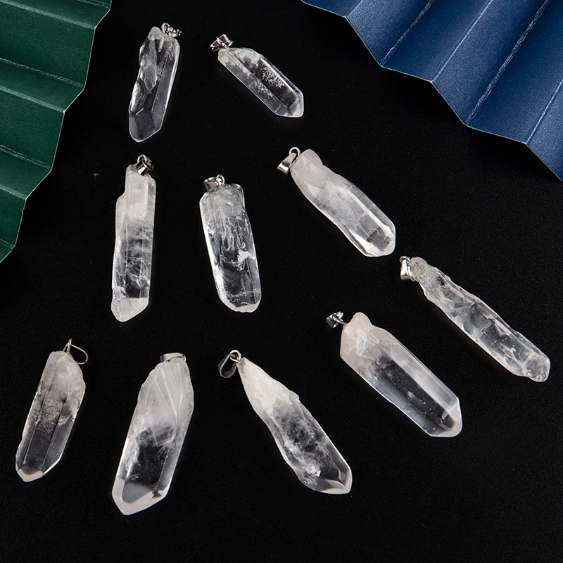 1pcs Natural Stone Gem Clear Quartz Long Original Pendant Necklace Irregular Pendant Crafts DIY Jewelry Accessories
1pcs Natural Stone Gem Clear Quartz Long Original Pendant Necklace Irregular Pendant Crafts DIY Jewelry Accessories