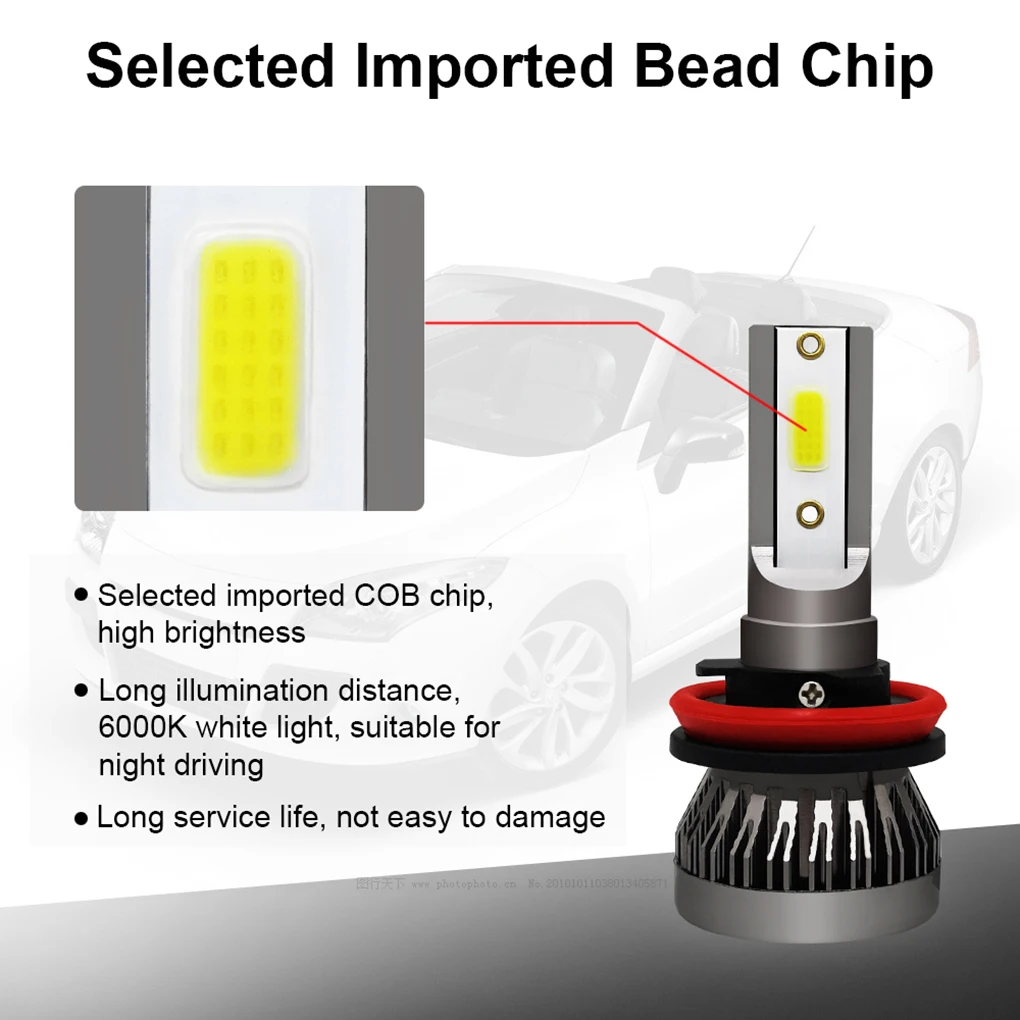 1 Pair Waterproof H11 72W 6000K Super Bright Safe Beam LED Car Headlight Bulb Auto Head Light Bulbs Driving Light
1 Pair Waterproof H11 72W 6000K Super Bright Safe Beam LED Car Headlight Bulb Auto Head Light Bulbs Driving Light