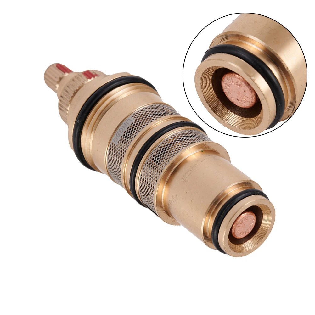 Brass Replacement Thermostatic Cartridge Water Temperature Control Thermostatic Valve Shower Mixer Valve Bar Repair Kit
Brass Replacement Thermostatic Cartridge Water Temperature Control Thermostatic Valve Shower Mixer Valve Bar Repair Kit