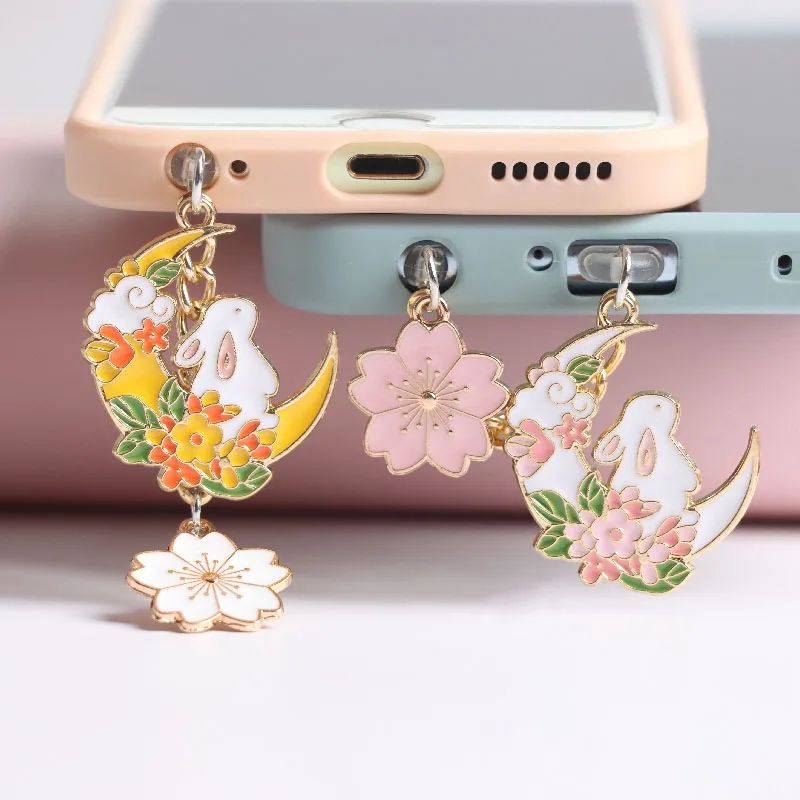 Cherry Moon Rabbit Dust Plug Charm Kawaii 3.5MM Jack Anti Dust Cap Cute Charge Port Plug For iPhone USB C Protection Stopper
Cherry Moon Rabbit Dust Plug Charm Kawaii 3.5MM Jack Anti Dust Cap Cute Charge Port Plug For iPhone USB C Protection Stopper