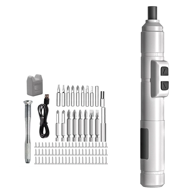 88Pcs Electric Screwdriver Rechargeable 3.6V Small Cordless Screwdriver, USB Fast Charge Screwdriver Kit,For Household
88Pcs Electric Screwdriver Rechargeable 3.6V Small Cordless Screwdriver, USB Fast Charge Screwdriver Kit,For Household
