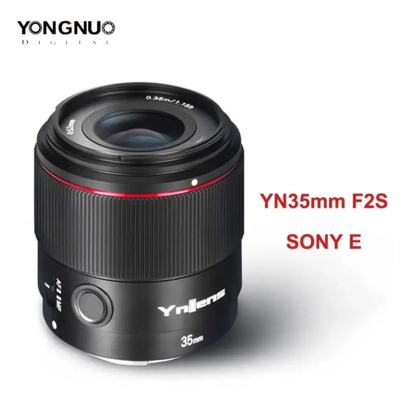Yongnuo YN35mm F2S DF DSM Lens For E mount Cameras 35mm F2 Full Frame AF Camera Lens for A7R3 A7RIV A6600 A9
Yongnuo YN35mm F2S DF DSM Lens For E mount Cameras 35mm F2 Full Frame AF Camera Lens for A7R3 A7RIV A6600 A9