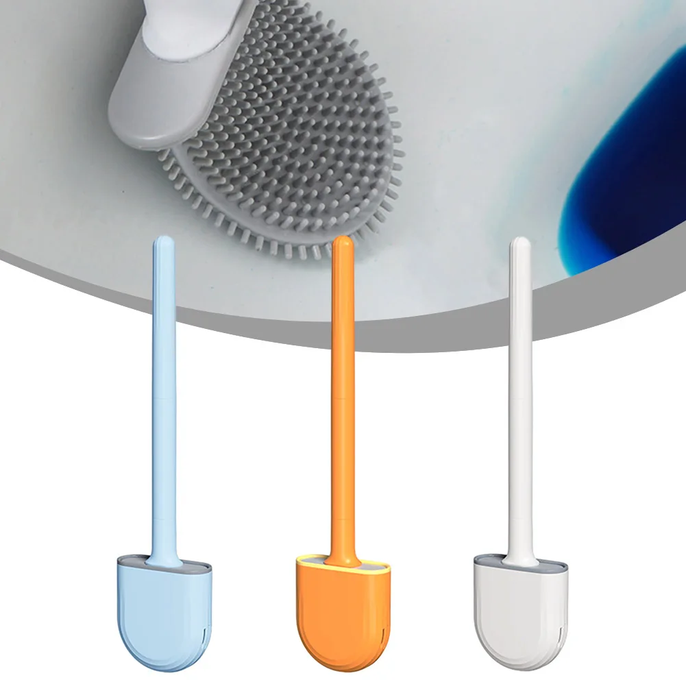 Hanging Silicone Toilet Brush Cleaner with Long Handle Flexible Cleaner Bathroom Brush Quick Drying Holder Bathroom Accessories
Hanging Silicone Toilet Brush Cleaner with Long Handle Flexible Cleaner Bathroom Brush Quick Drying Holder Bathroom Accessories