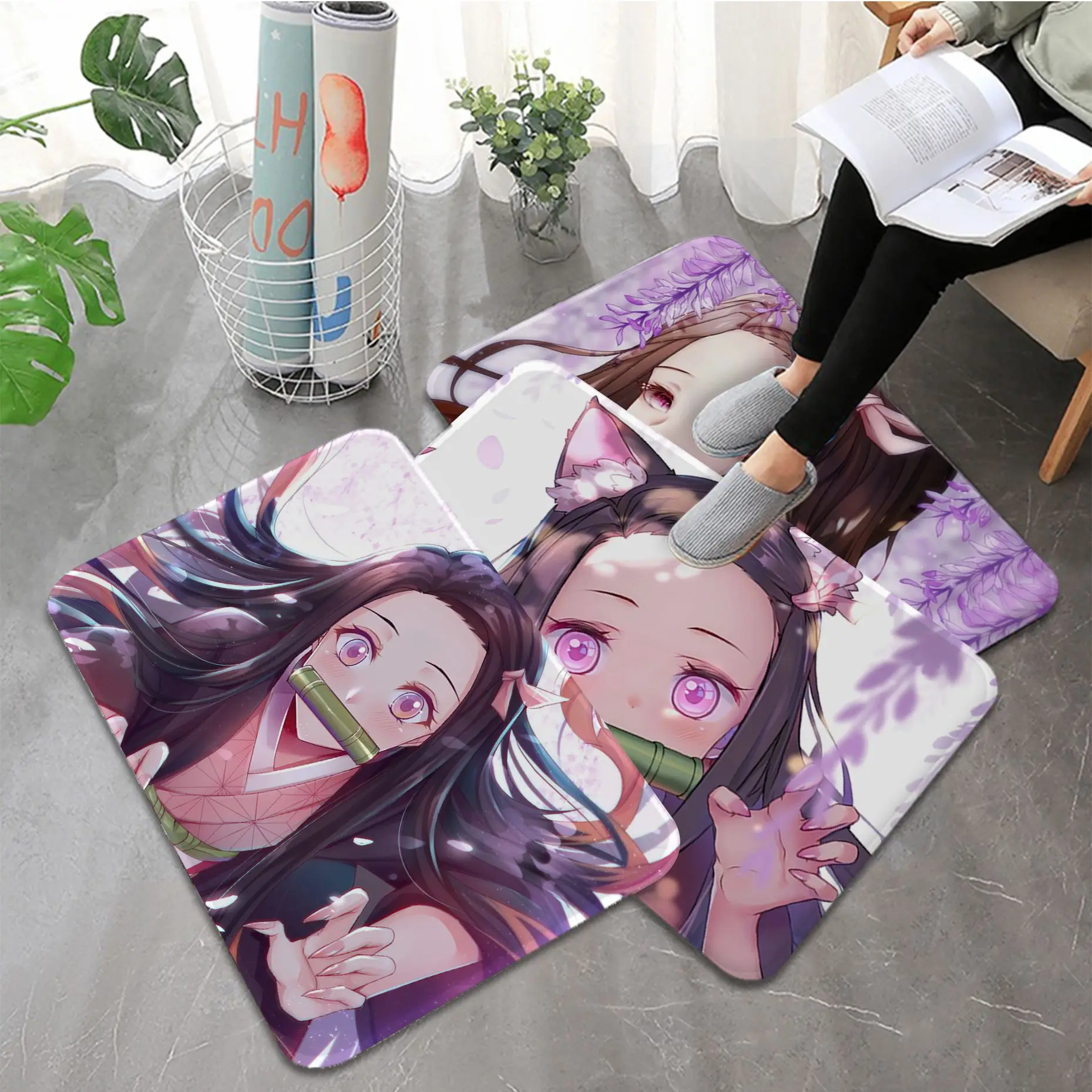 Demon Slayer Kamado Nezuko Kitchen Mat Retro Multiple Choice Living Room Kitchen Rug Non-Slip Alfombra
Demon Slayer Kamado Nezuko Kitchen Mat Retro Multiple Choice Living Room Kitchen Rug Non-Slip Alfombra