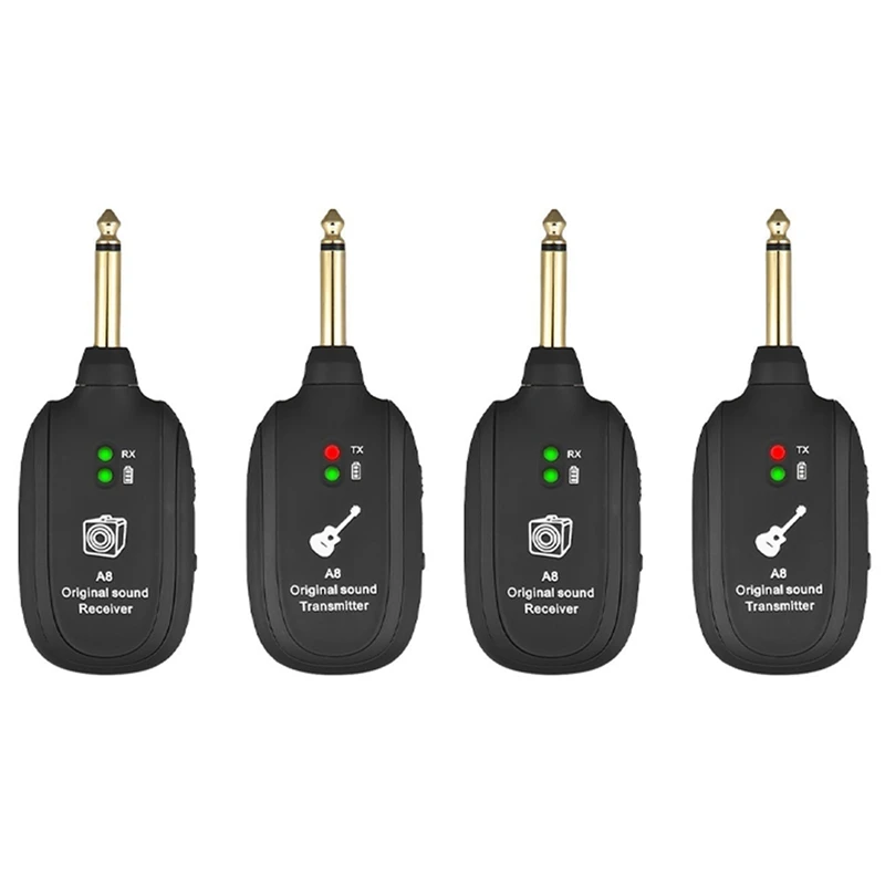 2X Guitar Wireless System 20Hz-20Khz Acoustic Transmission Rechargeable Transmitter Receiver For Electric Guitar Bass
2X Guitar Wireless System 20Hz-20Khz Acoustic Transmission Rechargeable Transmitter Receiver For Electric Guitar Bass