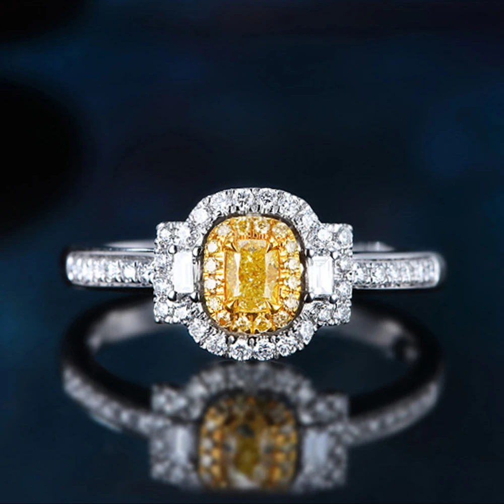 WPB Advanced Original Women's Ring Zircon Sparkling Yellow Square Diamond Ring High Carbon Diamond Luxury Jewelry Wedding Gift
WPB Advanced Original Women's Ring Zircon Sparkling Yellow Square Diamond Ring High Carbon Diamond Luxury Jewelry Wedding Gift