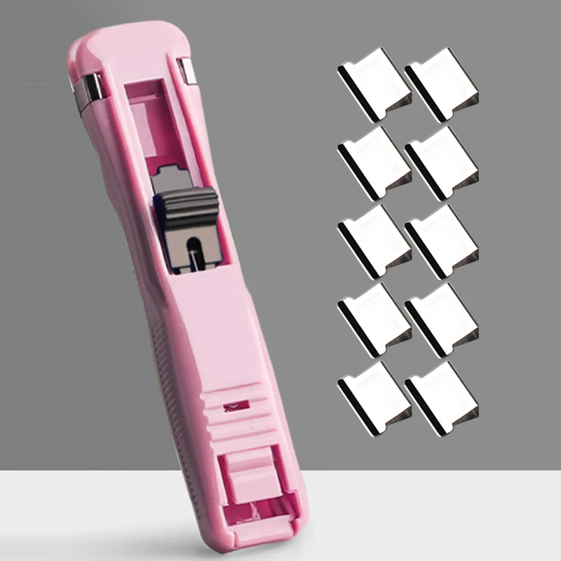 1pc Paper Stapler Paper Push Clippers Organizing Tool + 10pcs Clamp Office school Stationery Supplies Snack Sealing Tool
1pc Paper Stapler Paper Push Clippers Organizing Tool + 10pcs Clamp Office school Stationery Supplies Snack Sealing Tool