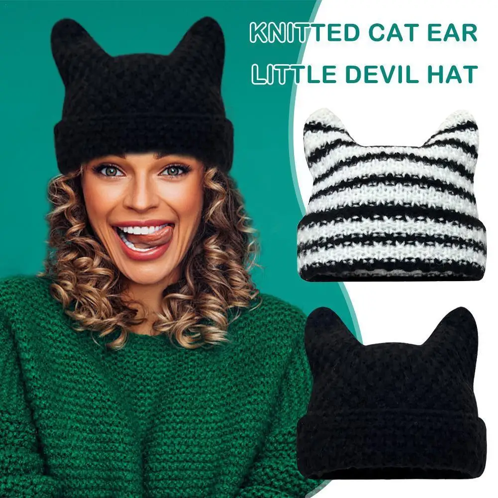 2022 Unisex Little Devil Wool Hat Knitted Cute Warmer Bonnet Autumn Caps Wholesale Caps Casual Hat Men Lady Female Be A9q0
2022 Unisex Little Devil Wool Hat Knitted Cute Warmer Bonnet Autumn Caps Wholesale Caps Casual Hat Men Lady Female Be A9q0
