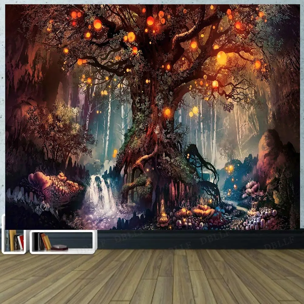 Fantasy Plant Tapestry Magical Forest Tapestries Nature Large Tree of Life Wall Hanging for Bedroom Beach Blanket College Dorm
Fantasy Plant Tapestry Magical Forest Tapestries Nature Large Tree of Life Wall Hanging for Bedroom Beach Blanket College Dorm