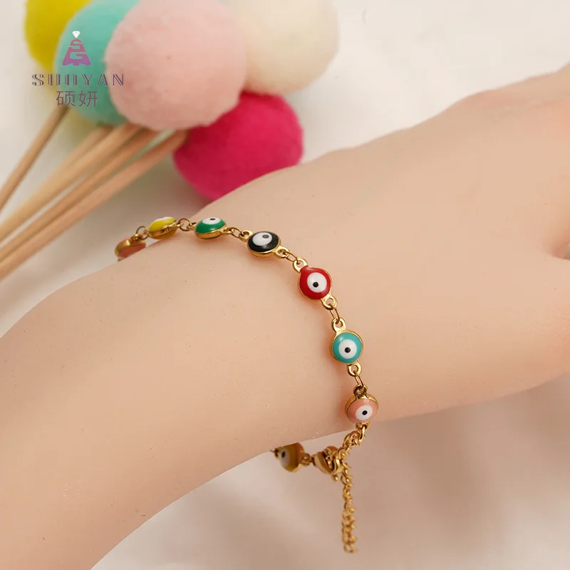 Evil Blue Eye Charm Bracelet High Quality Stainless Steel Evil Eye Chain Bracelets For Women Men Fashion Bohemia Jewelry
Evil Blue Eye Charm Bracelet High Quality Stainless Steel Evil Eye Chain Bracelets For Women Men Fashion Bohemia Jewelry