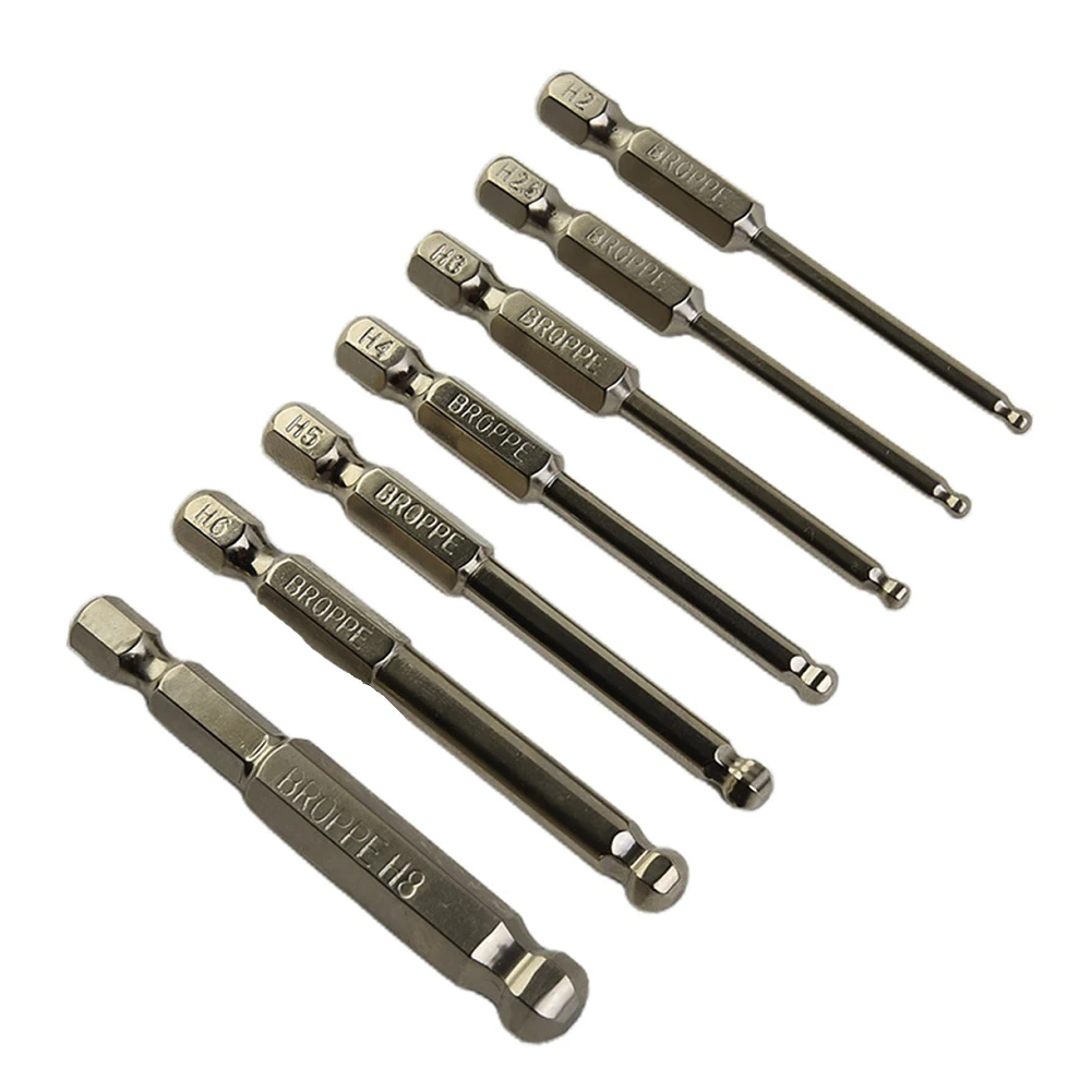 1pc Ball End Hex Screwdriver Bit Alloy Steel Allen Wrench Drill Bit 65mm Long Magnetic Driver Bit Metric Allen Hex Bit
1pc Ball End Hex Screwdriver Bit Alloy Steel Allen Wrench Drill Bit 65mm Long Magnetic Driver Bit Metric Allen Hex Bit