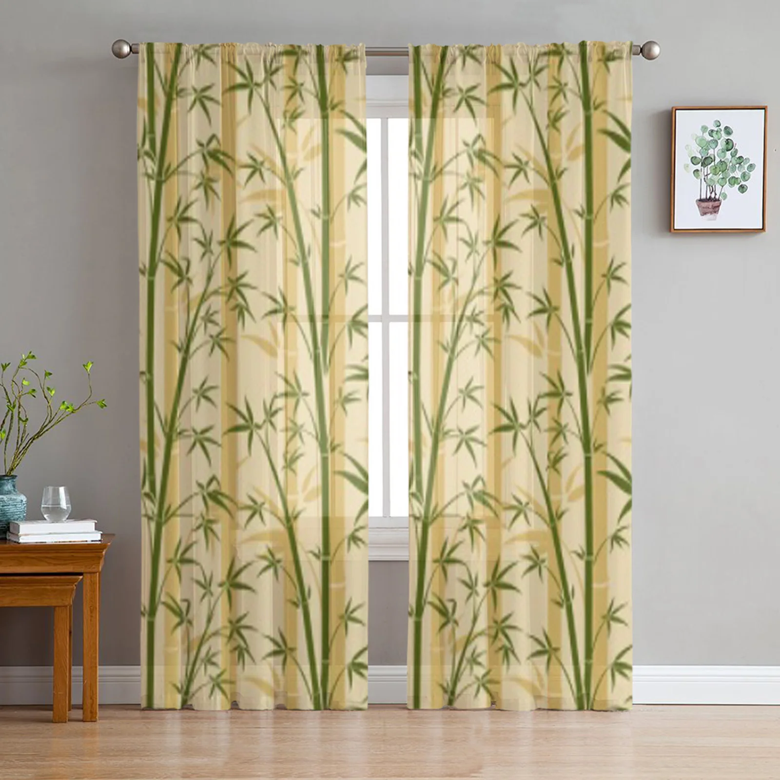 Bamboo Tree Background Tulle Sheer Curtains for Living Room the Room Bedroom Kitchen Decoration Voile Organza Curtains
Bamboo Tree Background Tulle Sheer Curtains for Living Room the Room Bedroom Kitchen Decoration Voile Organza Curtains