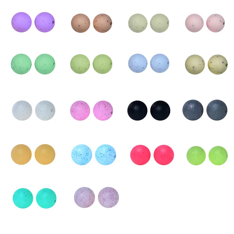 10Pcs 15mm New Glitter Pink Spot Pattern Food Grade Silicone Beads DIY Making Bracelet Keyring Keychain Accessories
10Pcs 15mm New Glitter Pink Spot Pattern Food Grade Silicone Beads DIY Making Bracelet Keyring Keychain Accessories