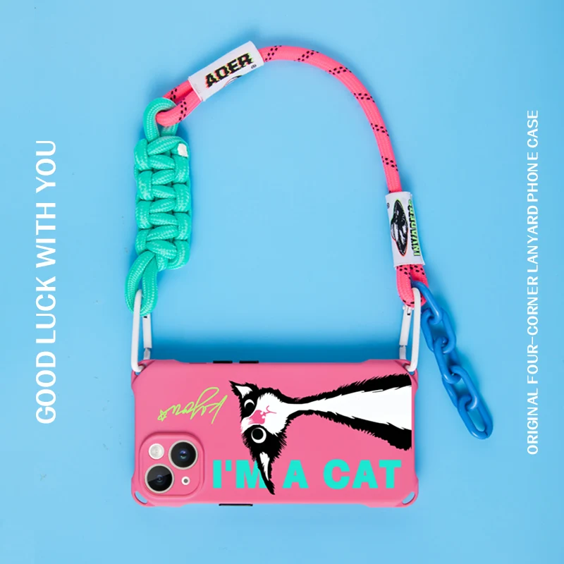Mobile Phone Case Strap Diagonal Cross Creative Wrist Strap Carrying Cartoon Cat
Mobile Phone Case Strap Diagonal Cross Creative Wrist Strap Carrying Cartoon Cat