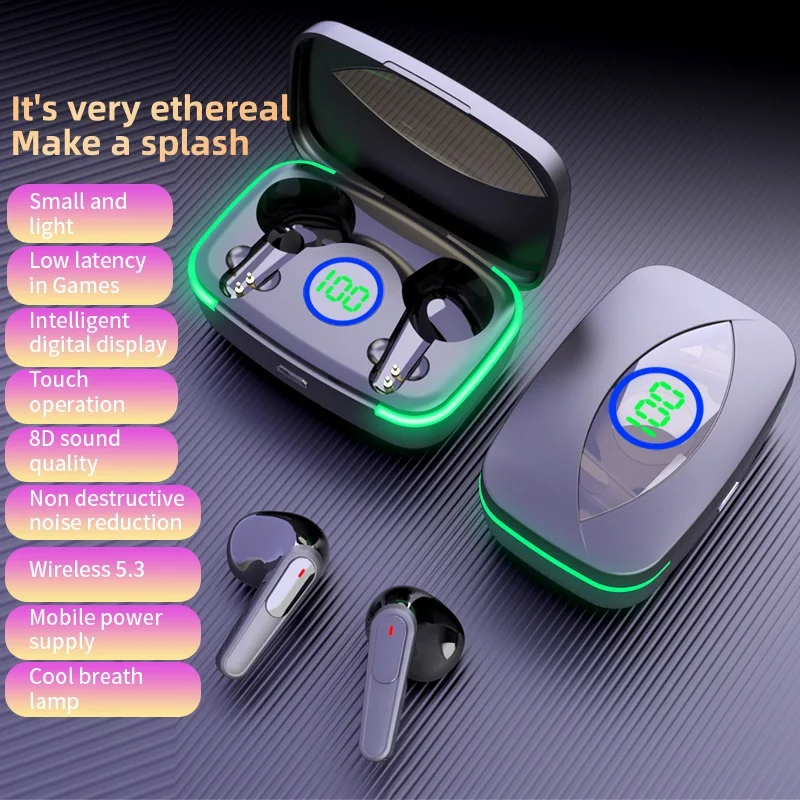 Bluetooth-гарнитура M80, HD-вызов, низкая задержка, многофункциональная, подходит для Apple Android мобильный телефон, портативная Bluetooth-гарнитура
Bluetooth-гарнитура M80, HD-вызов, низкая задержка, многофункциональная, подходит для Apple Android мобильный телефон, портативная Bluetooth-гарнитура