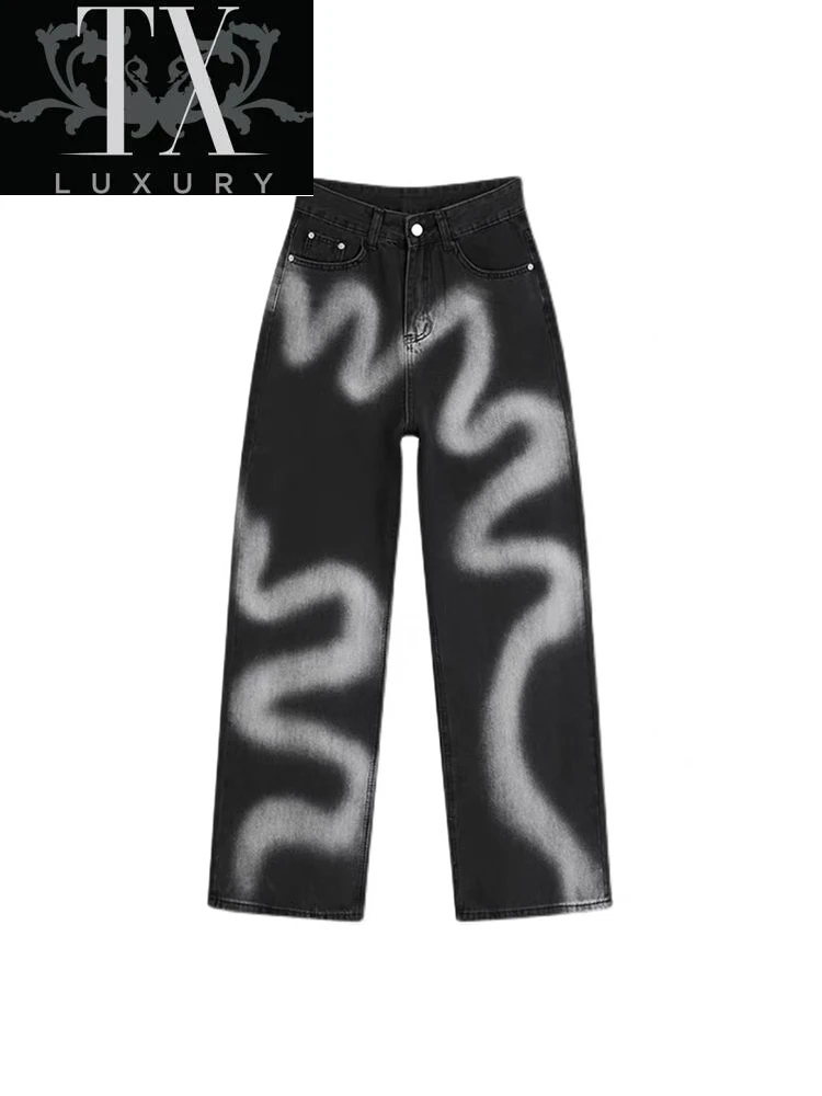 Women Punk Style Tide Trousers Long Pants Fashion Y2K Harajuku Gothic Graffiti Jeans Oversize Casual Streetwear Spring 2022 New
Women Punk Style Tide Trousers Long Pants Fashion Y2K Harajuku Gothic Graffiti Jeans Oversize Casual Streetwear Spring 2022 New