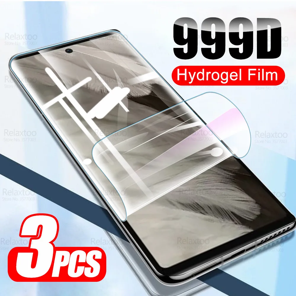 

3Pcs 999D Curved Hydrogel Film For Google Pixel 7A Not Tempered Glass Screen Protector Goole Googl Pixel7A 7 A A7 5G Soft Films