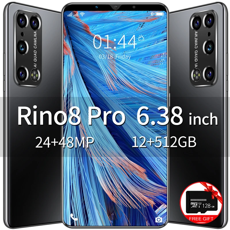 Смартфон с HD-камерой 6,38 дюйма, Rino8 Pro, 12 Гб + 512 ГБ, 5000 мАч, Android 10,0, 4G/смартфон
Смартфон с HD-камерой 6,38 дюйма, Rino8 Pro, 12 Гб + 512 ГБ, 5000 мАч, Android 10,0, 4G/смартфон