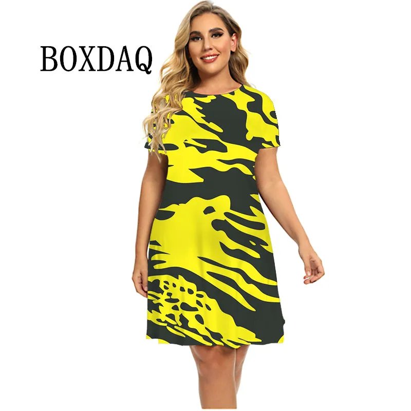 Платье-мини женское свободного кроя с коротким рукавом, уличная одежда с 3D-принтом зебры в полоску, Повседневный Сарафан-трапеция в стиле ов...
Платье-мини женское свободного кроя с коротким рукавом, уличная одежда с 3D-принтом зебры в полоску, Повседневный Сарафан-трапеция в стиле ов...