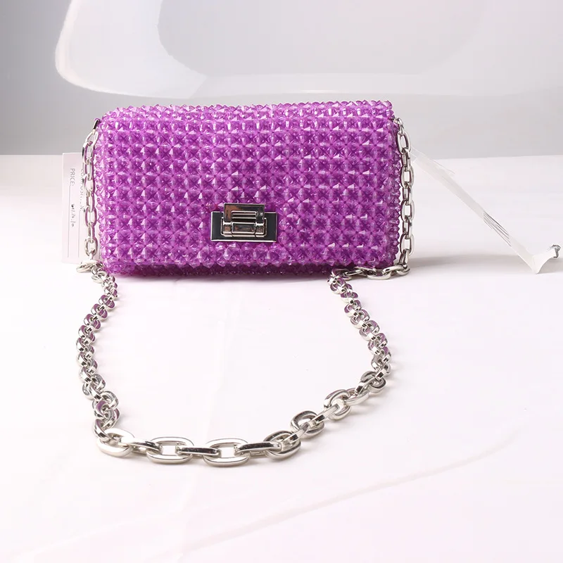 Purple Handmade Beaded Bags Shoulder Messenger Women's Bags Luxury Design Flip Cover with Inner Party Vacation Women's Bags
Purple Handmade Beaded Bags Shoulder Messenger Women's Bags Luxury Design Flip Cover with Inner Party Vacation Women's Bags