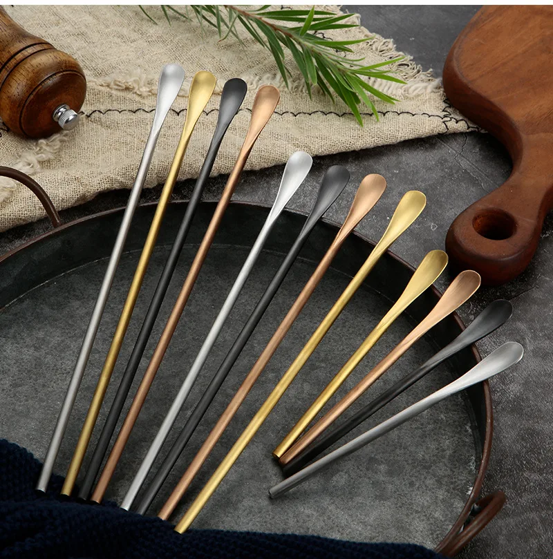 13~26cm Stainless Steel Coffee Stirring Spoon Honey Dessert Milk Ice Spoon Stirring Stick Bartending Stick Kitchen Bar Supplies
13~26cm Stainless Steel Coffee Stirring Spoon Honey Dessert Milk Ice Spoon Stirring Stick Bartending Stick Kitchen Bar Supplies