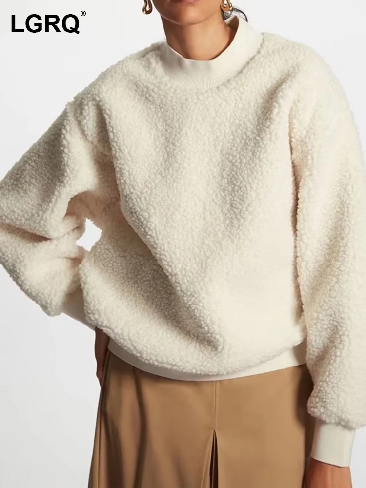 LGRQ Women 2023 Trendy Solid Color Versatile Loose Long Sleeve Sweaters O-neck Casual Brushed Pullover Girl Fashion Tops 19F1723
LGRQ Women 2023 Trendy Solid Color Versatile Loose Long Sleeve Sweaters O-neck Casual Brushed Pullover Girl Fashion Tops 19F1723