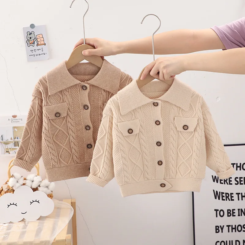 Boys Girls Sweaters Spring Autumn Children Knitted Woolen Jackets Clothes For Baby 1 2 3 4 5 Years Old Kids Coats Sweater Tops
Boys Girls Sweaters Spring Autumn Children Knitted Woolen Jackets Clothes For Baby 1 2 3 4 5 Years Old Kids Coats Sweater Tops