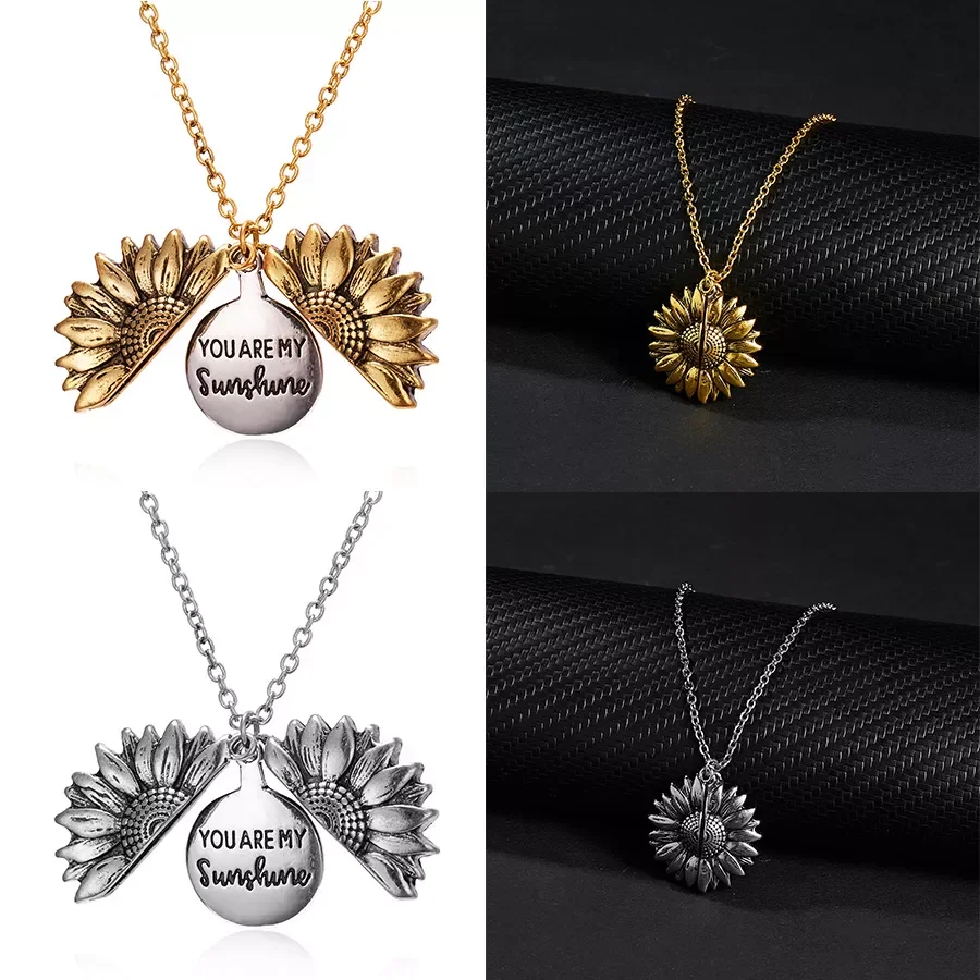 are my sunshine Vintage Creative Sunflower pendant Double-layer Open Necklace Sweater Necklaces for Women Jewelry Gift
are my sunshine Vintage Creative Sunflower pendant Double-layer Open Necklace Sweater Necklaces for Women Jewelry Gift