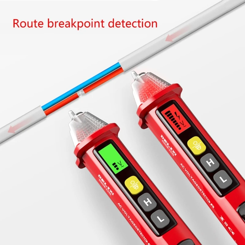 Digital Test Pencil Multifunction Tester Electrical Test Pencil Detector Voltage Detector Test Pen Live/Null- Wire Judge 87HA
Digital Test Pencil Multifunction Tester Electrical Test Pencil Detector Voltage Detector Test Pen Live/Null- Wire Judge 87HA