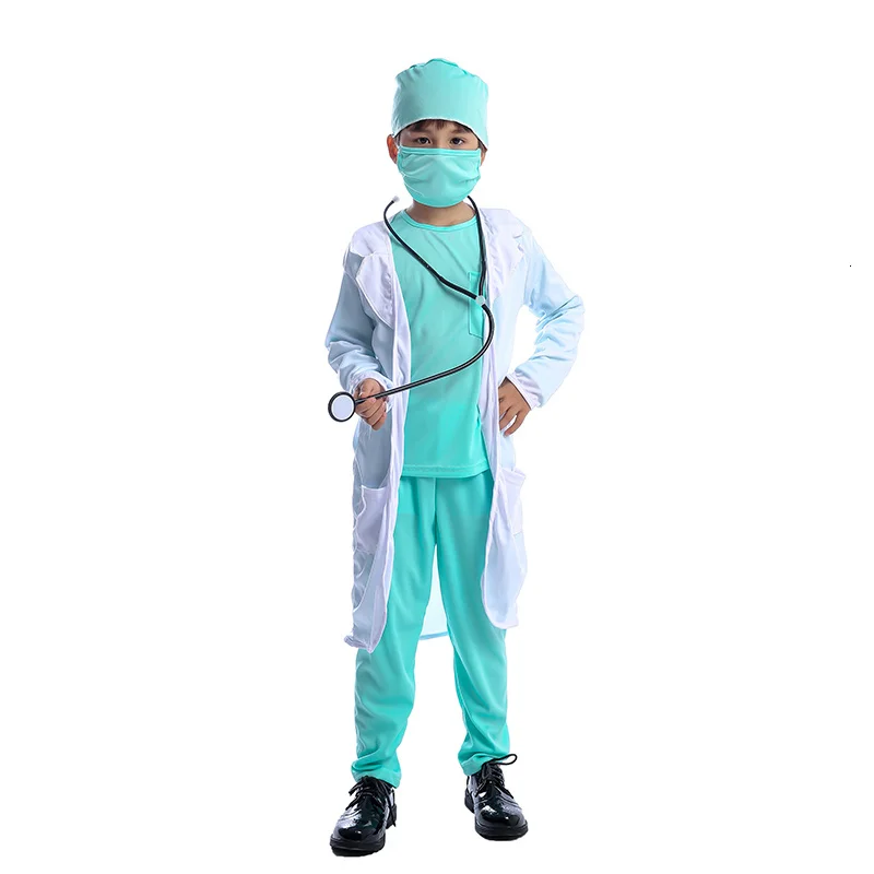 Hospital doctor children surgeon Dr uniform children career children halloween cosplay costume
Hospital doctor children surgeon Dr uniform children career children halloween cosplay costume
