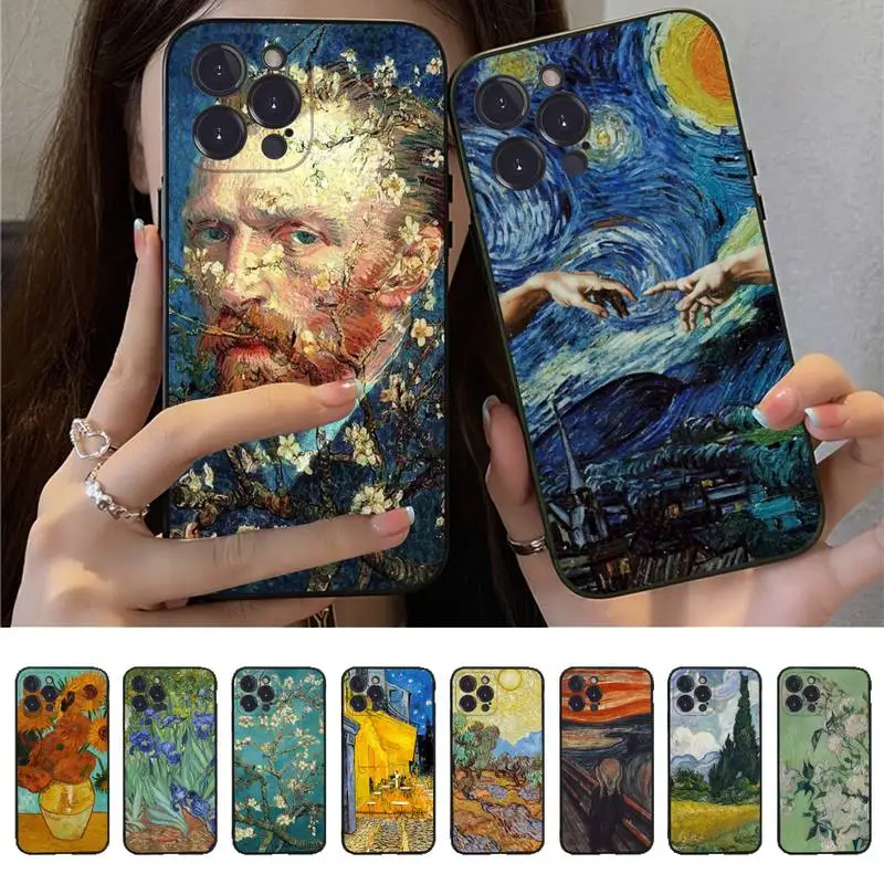 

Van Gogh Starry Sky Art Phone Case for iPhone 11 12 13 mini pro XS MAX 8 7 6 6S Plus X 5S SE 2020 XR case