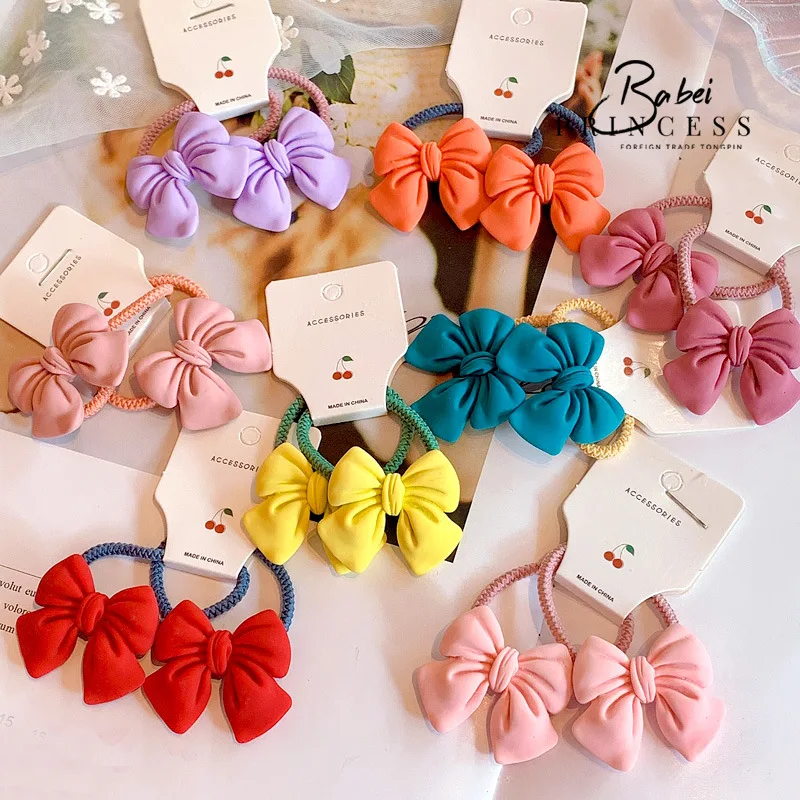 New Children's Bowknot Hair Loop Lovely Braided Girl's Hair Rope Candy Color Baby Hair Ornament Pair
New Children's Bowknot Hair Loop Lovely Braided Girl's Hair Rope Candy Color Baby Hair Ornament Pair