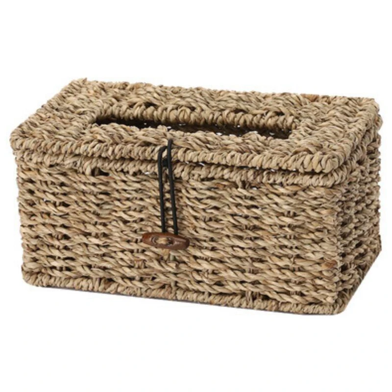 Handmade Woven Natural Rustic Brown Seagrass Tissue Box, Rectangular Storage Box Sundries Storage Box
Handmade Woven Natural Rustic Brown Seagrass Tissue Box, Rectangular Storage Box Sundries Storage Box