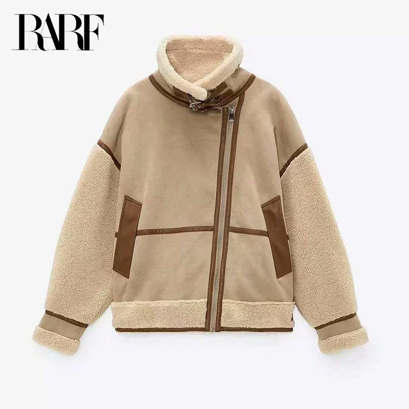 Veste De Moto En Cuir Artificiel, Épaisse Et Chaude Pour Femme, Style Rétro, En Daim, Laine, Chic, Ample, Nouvelle Collection
Veste De Moto En Cuir Artificiel, Épaisse Et Chaude Pour Femme, Style Rétro, En Daim, Laine, Chic, Ample, Nouvelle Collection