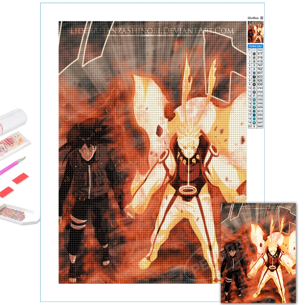 Japan Anime Cross Stitch Uzumaki Naruto Six Paths Mode 5D Diamond Paintings Full Round Drill Embroidery Kids Room DIY Home Decor
Japan Anime Cross Stitch Uzumaki Naruto Six Paths Mode 5D Diamond Paintings Full Round Drill Embroidery Kids Room DIY Home Decor