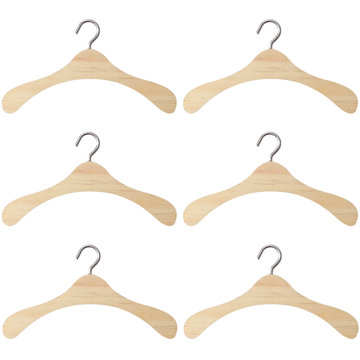 10pcs Wooden Dolls Clothes Hanger Hanger Dress Outfit Holders Miniature Accessories for Closets
10pcs Wooden Dolls Clothes Hanger Hanger Dress Outfit Holders Miniature Accessories for Closets