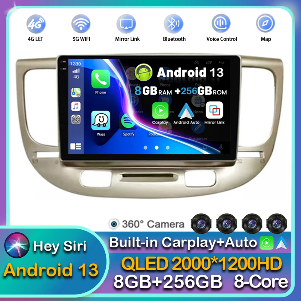 Android 13 Carplay Авто WIFI + 4G для Kia RIO 2 RIO2 2005-2011 Автомагнитола мультимедийный видеоплеер Стерео GPS 2DIN DVD головное устройство DSP
Android 13 Carplay Авто WIFI + 4G для Kia RIO 2 RIO2 2005-2011 Автомагнитола мультимедийный видеоплеер Стерео GPS 2DIN DVD головное устройство DSP