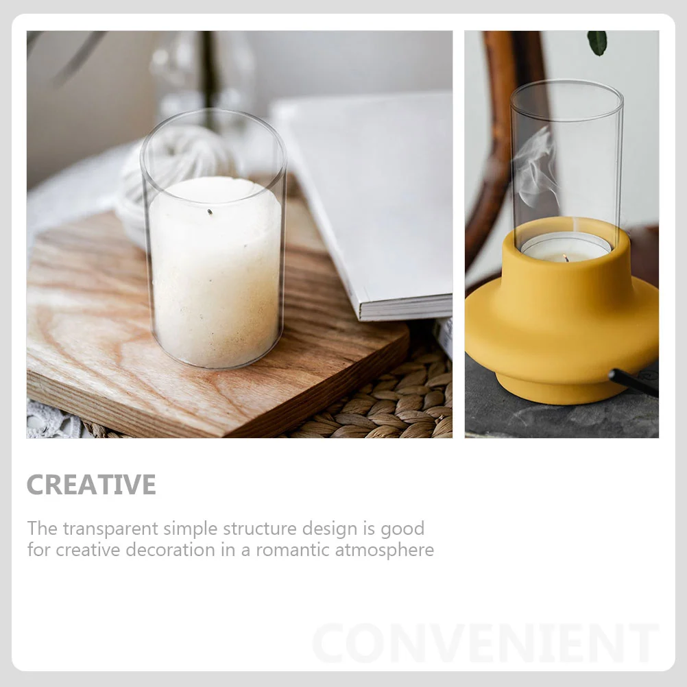 2 Pcs Windproof Lampshade Home Accessory Desktop Holder Mini Jar Glass Column Household Decorative Cloche Supply Dome for
2 Pcs Windproof Lampshade Home Accessory Desktop Holder Mini Jar Glass Column Household Decorative Cloche Supply Dome for
