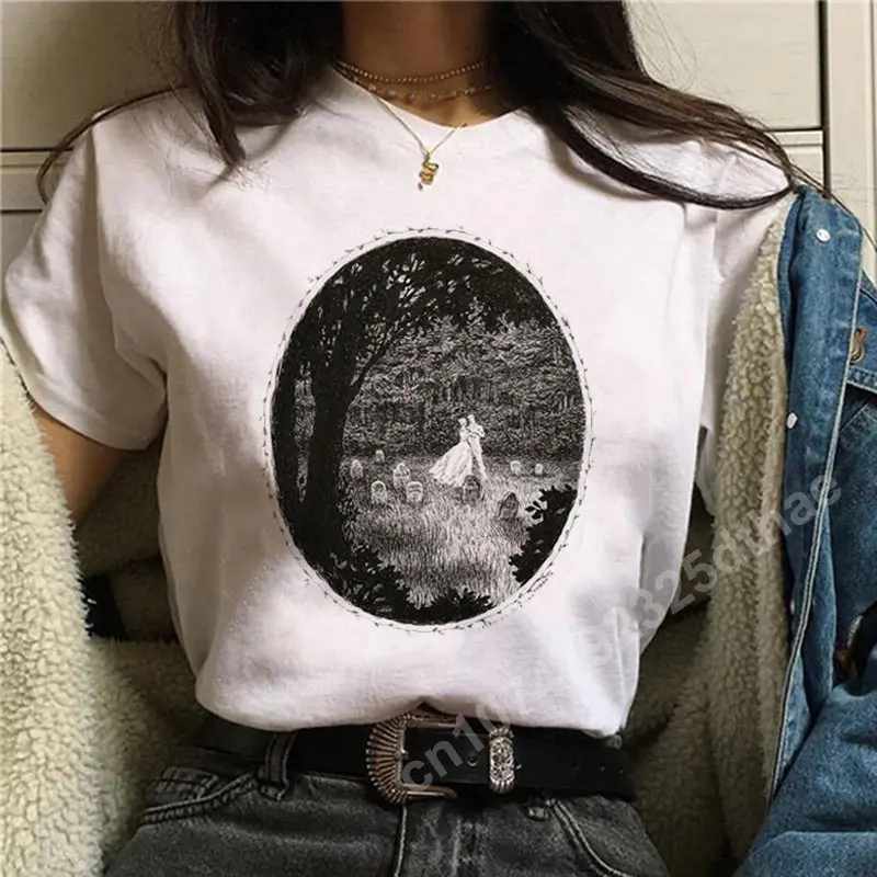 Fashion Retro Halloween Ladies T-Shirt Cartoon Witch Print Women Summer Clothes Short Sleeve Harajuku Crewneck Tops Casual Tees
Fashion Retro Halloween Ladies T-Shirt Cartoon Witch Print Women Summer Clothes Short Sleeve Harajuku Crewneck Tops Casual Tees